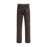 Haikure Brown Cotton Relaxed Fit Jeans